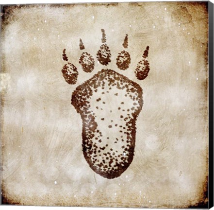 Framed Moose Lodge - Bear Track Print