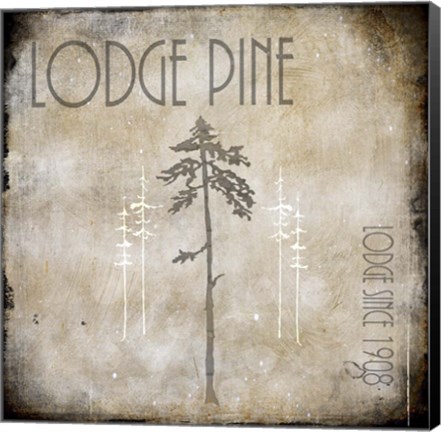 Framed Moose Lodge 2 - Lodge Pole 3 Print