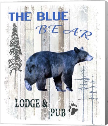 Framed Blue Bear Print