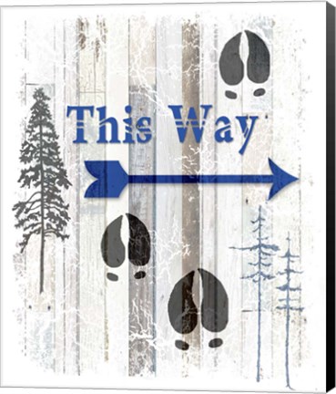 Framed Blue Moose - This Way I Print