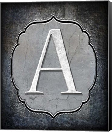 Framed Letter A Print