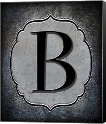 Framed Letter B Print