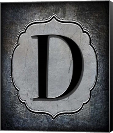 Framed Letter D Print