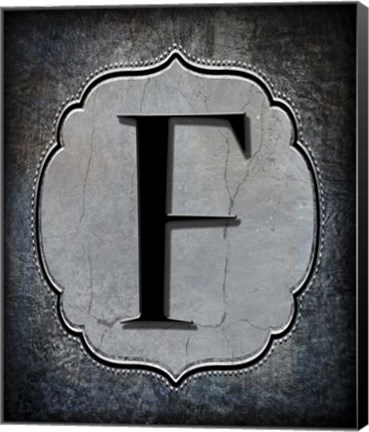 Framed Letter F Print