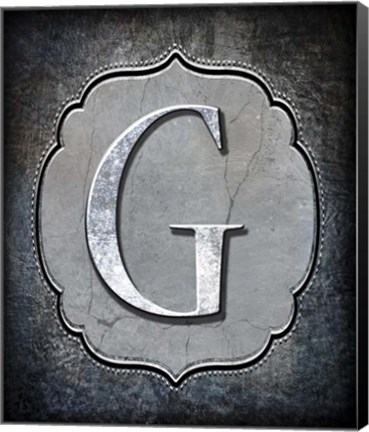 Framed Letter G Print
