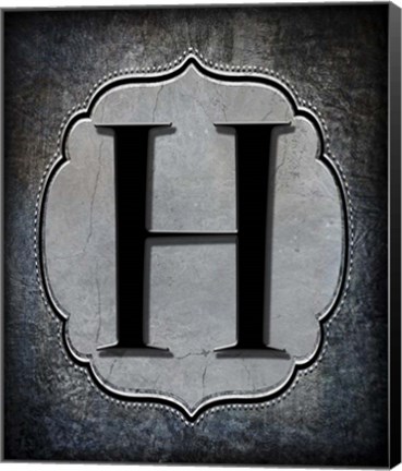 Framed Letter H Print