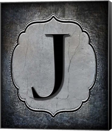 Framed Letter J Print