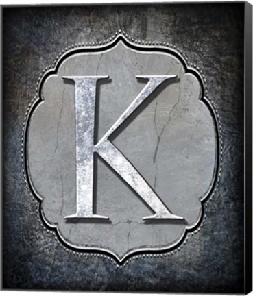 Framed Letter K Print