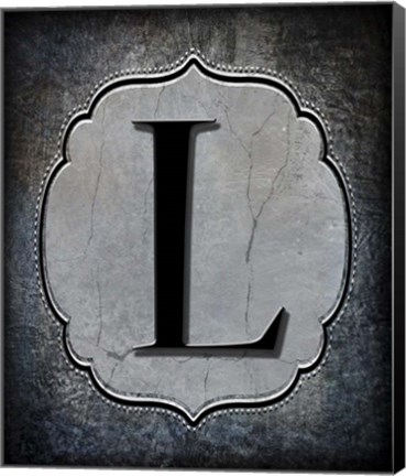 Framed Letter L Print