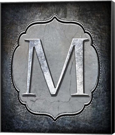 Framed Letter M Print
