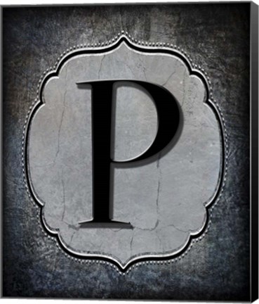 Framed Letter P Print