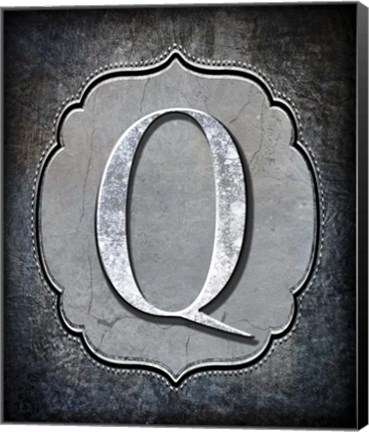 Framed Letter Q Print