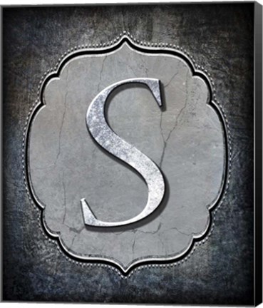 Framed Letter S Print