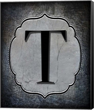 Framed Letter T Print