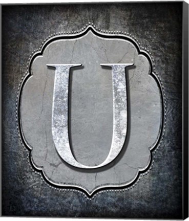 Framed Letter U Print
