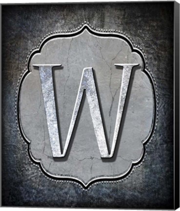 Framed Letter W Print