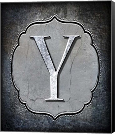 Framed Letter Y Print