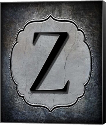 Framed Letter Z Print