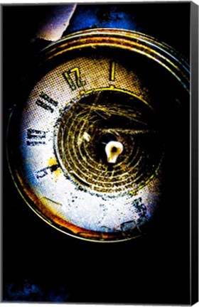 Framed Garage Clock Print