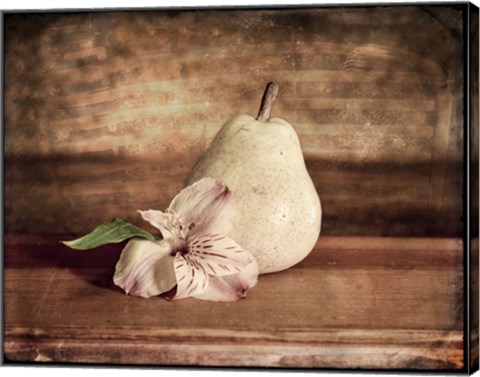 Framed Kitchen Pear 2 Print
