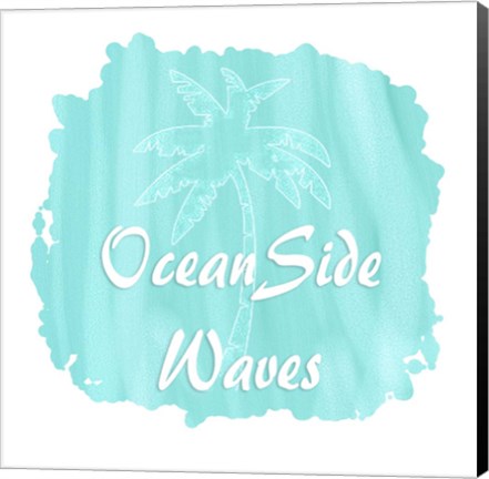 Framed Life&#39;s A Beach Ocean Side Surf Print