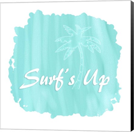 Framed Life&#39;s A Beach Surf&#39;s Up Print