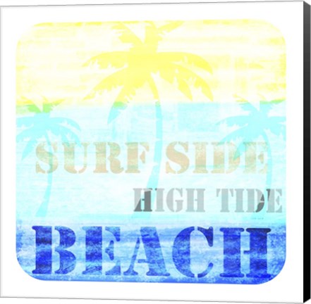 Framed Welcome Beach 1 Print