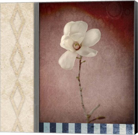 Framed Magnolia Diamond 1 Print