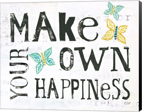 Framed Make Your Own Happiness Print