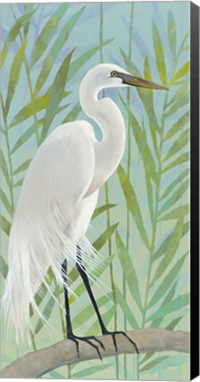 Framed Egret by the Shore I Print