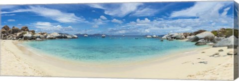 Framed Boats in Devil&#39;s Bay, British Virgin Islands Print