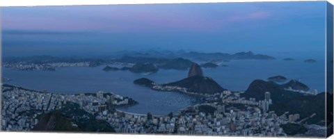 Framed View of City from Christ the Redeemer, Rio de Janeiro, Brazil Print