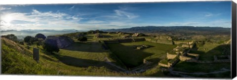 Framed Archaeological Site, Monte Alban, Oaxaca, Mexico Print