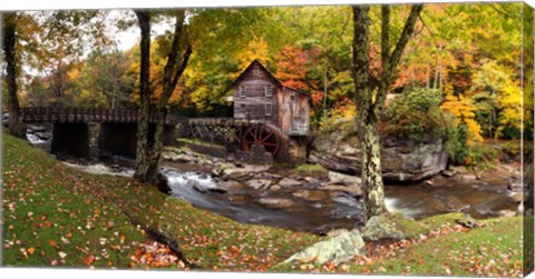 Framed Glade Creek Grist Mill, West Virginia Print