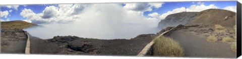 Framed Masaya Volcano Erupting Smoke, Nicaragua Print