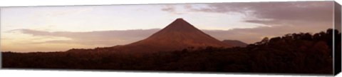 Framed Arenal Volcano National Park, Costa Rica (Gray Sky) Print