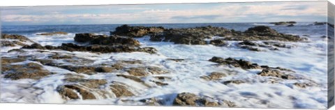 Framed Tidal Surge, Baja California Sur, Mexico Print