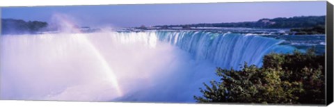 Framed Horseshoe Falls with Rainbow, Niagara Falls, Ontario, Canada Print