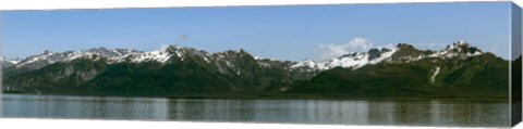 Framed Snowcapped Mountain, Southeast Alaska Print