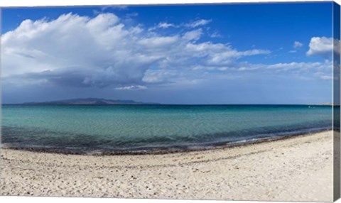 Framed Tecolote Beach in La Paz, Baja California Sur, Mexico Print