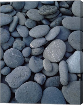 Framed Beach Rocks on Rialto Beach, Olympic National Park, WA Print