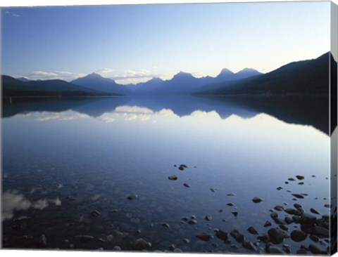 Framed Lake McDonald and the Rocky Mountains, Montana Print