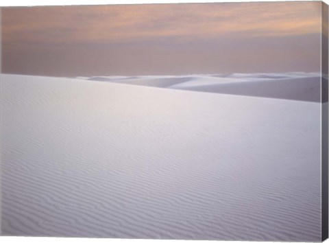 Framed Morning Light at White Sands National Monument, New Mexico Print