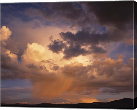 Framed Rain and Storm Clouds over Colorado Print