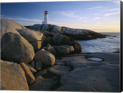 Framed Peggys Cove Lighthouse, Nova Scotia, Canada Print