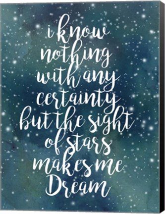 Framed Galaxy Quote II Print