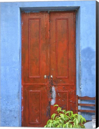 Framed Doors Abroad III Print