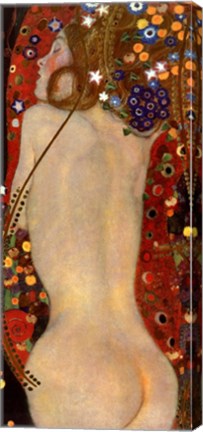 Framed Water Serpents II, c.1907 (detail of woman 3) Print