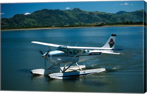 Framed Floatplane, Nadi Bay, Fiji Print