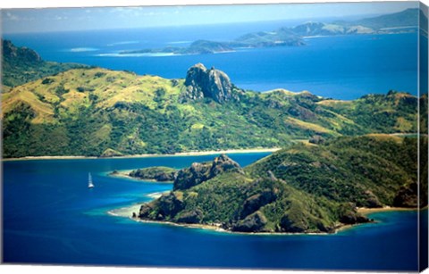 Framed Kuata and Wayasewa Islands, Yasawa Group, Fiji Print